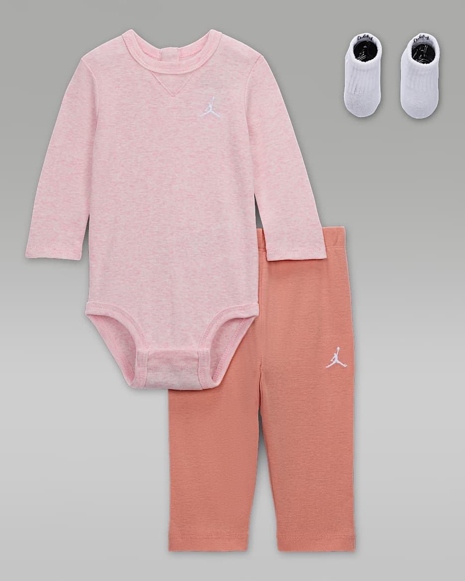 ボディースーツ　ジョーダン　赤ちゃん　２セット ０〜６ヵ月 NIKE公式】ジョーダン ベビー エッセンシャル ロングスリーブ